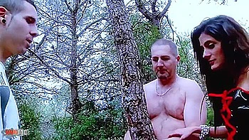 Gabriela Flores And Kevin White - Outdoor Threesome With Skinny Cuban Babe