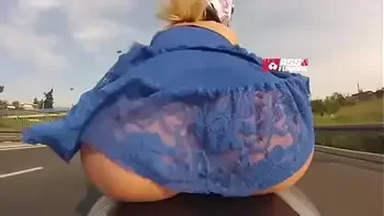 Ass & Furious Bare ass riding motorcycle