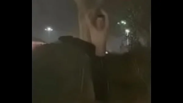 Naked in chastity cage left handcuffed in public