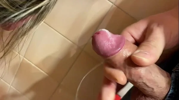 Deep Throad Blow Job with a lot cum in my mouth next he Pee on my Big Tits