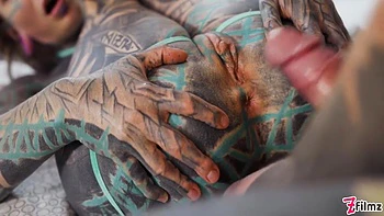 Heavily Ink Teen 18+ Balls Deep Piledriver Fuck - Bj, Atm, Gape, Prolapse