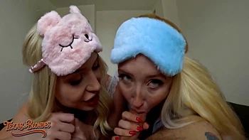 Samantha Rone And Vera Jarw - Blonde Babes Eat Cz Muses Huge Cock!