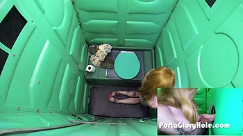 Chick In Bathrrom Sucks Weenie