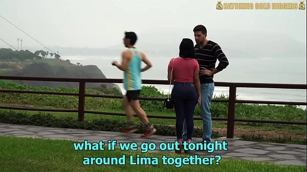 Two Peruvian Girls Get Fucked By A White Spanish Guy With A Big Dick