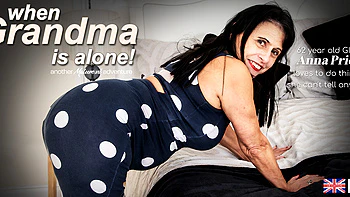 British Grandma Anna Price Masturbates When She's Alone To Escape Her Decent Normal Life
