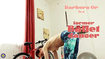 Former Slim Ballet Dancer Milf Barbora Or Loves Working Out While Getting Naked And Feeling Naughty
