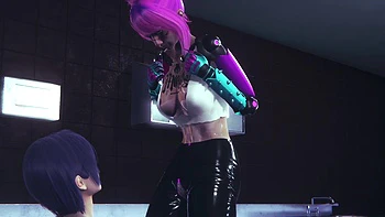 Cyborg Chick Tests Her New Upgrades - Cyberpunk Hentai