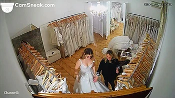 IPCAM - Bride to be changing in wedding saloon