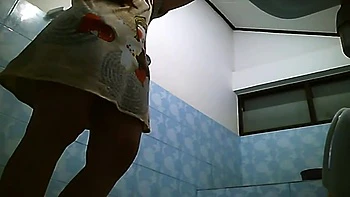 Lovely ass asian naked in a shower