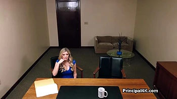 Spy Camera - Large-breasted Cougar Called In After The Principal Found Smut