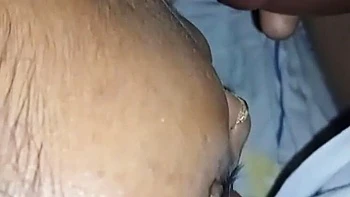 Desi Indian Wife Vinnusi Takes Big Cock Cum in Mouth Blowjob