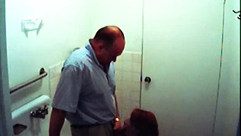 Cum guzzling cock sucking office slut gets on knees