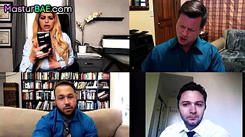 Stunning babe masturbating on video call