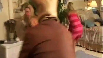 Really adorable  sexy horny blonde girlfriend fucks  sucks her lucky boyfriend s huge hard cock in her bedroom, letting him pummel her tight snatch with his huge stiff cock: Porn