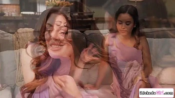 Divorced big tits lesbian couple fucking their new roommates