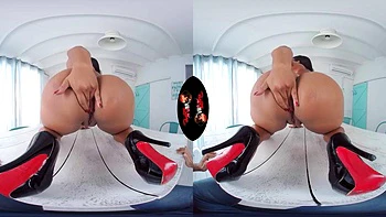 VRLatina-Sheila Ortega Test me then take me: Blowjob, Doggy  Cowgirl Porn