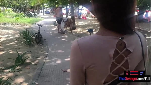 Amateur teen couple she Thai and he European made a horny sex tape together