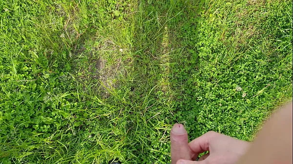 Jerk off a dick near a stranger girl in public