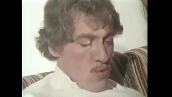 John Holmes fucks slut Kitty Shayne on sofa - vintage big cock blowjob & eating pussy