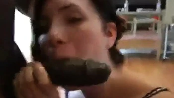 Sexy eyed brunette filmed by husband as she fucks stranger s huge BBC: Blowjob, Doggy  Big Tits Porn