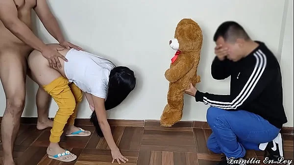 I Bring My Girlfriend a Teddy But She Prefers Her Lover's Big Cock - The Day My Girlfriend Mounts Me In Front Of Me And I Enjoy It Netorare