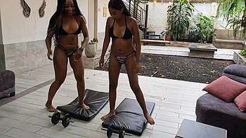 Brianna  Alexa Sexy Workout Youll Want on Repea by aronalexa: Amateur, Latina  Exercise Porn