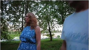 Marta Bellefleur - A Couple, In Plain Sight, Engaged In Extreme Sex In A Clearing Near The Road