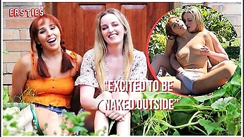 Sexy Babes Have Lesbian Sex Outside