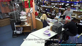 Czech Busty Blonde Needs To Pay The Rent