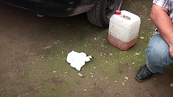 German Outdoor Orgy with Big Tits & Gangbang Fucking on Cars