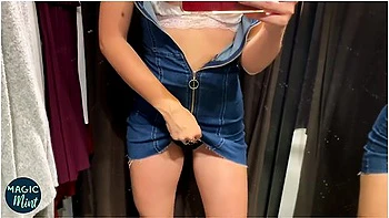 Blonde Young Milf In Changing Room