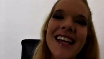 Rough blonde hottie takes cock deep in her pussy