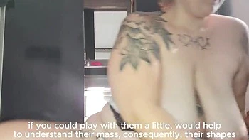 Nude Modeling with Luci - Hairy BBW Amateur Shows Big Natural Tits & Saggy Boobs