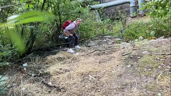 Gina Gerson was caught and fucked for unlegal outdoor pissing (Part 1)