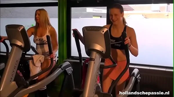 Dutch clown visits the gym for sex