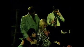 Vintage Friends Foursome Fun: Busty Brunette MILF Big Tits Blowjob & Cumshot