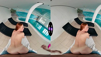 A beautiful sex session of the couple with a red-haired beauty Holly Molly