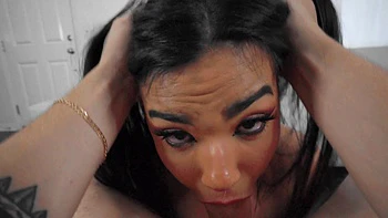 Summer Col gets her pussy filled with sticky sperm in pov