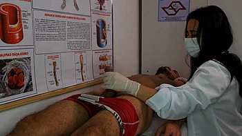 Nurse Gets Excited By Patients Erection