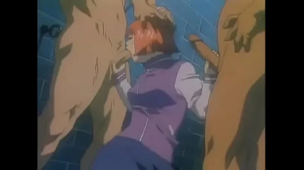 Hentai teen taking two huge cocks