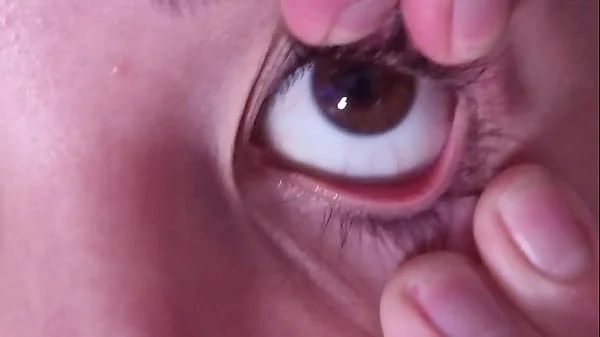 Cum dumpster gets a full cumshot into her open eye | talking