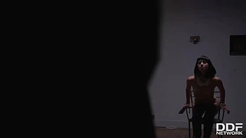 Cock Sucking Epiphany: Brunette Slobbers Over Massive Hard-On