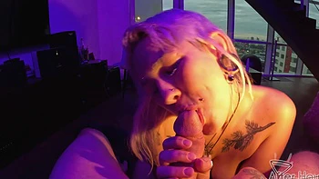 Blonde emo teen sam gets her big boobs full of cock