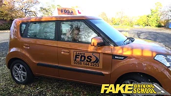 Hot Driving School Creampie In Nerdy Ginger Teen 18+ Hairy Muff