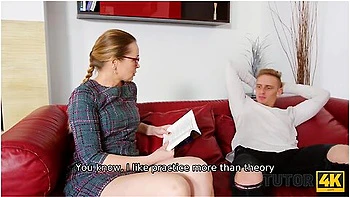 Its Hard To Believe But Modest Physics Teacher Agrees To Spread Her Legs - Nika Katana