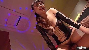 Asian Hairy Teen 18+ Gets Filthy Creampie