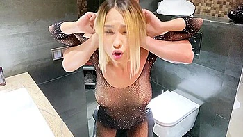 Sexy Chick Got Fucked Right In The Toilet