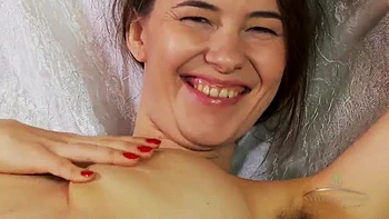 Stunning hairy Claire in orange skirt strps and masturbates: Big Tits, Brunette  Chaturbate Porn