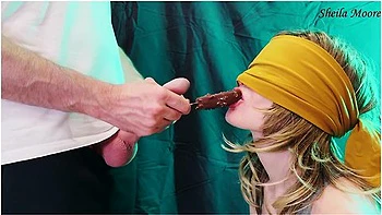 Ice Cream Taste Game. My Stepsister Swallows My Cum- Sheila Moore