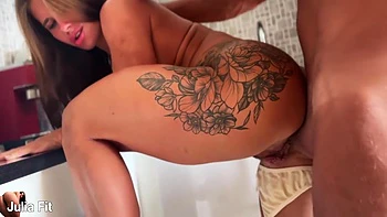 She Looks Like A Decent Home Girl, But She Only Wants Rough Anal Sex With Squirt With Julia Fit And Athletic Man